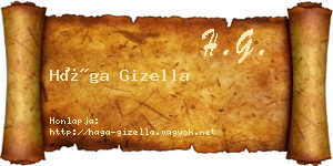 Hága Gizella névjegykártya