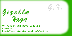 gizella haga business card
