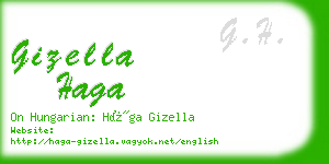 gizella haga business card